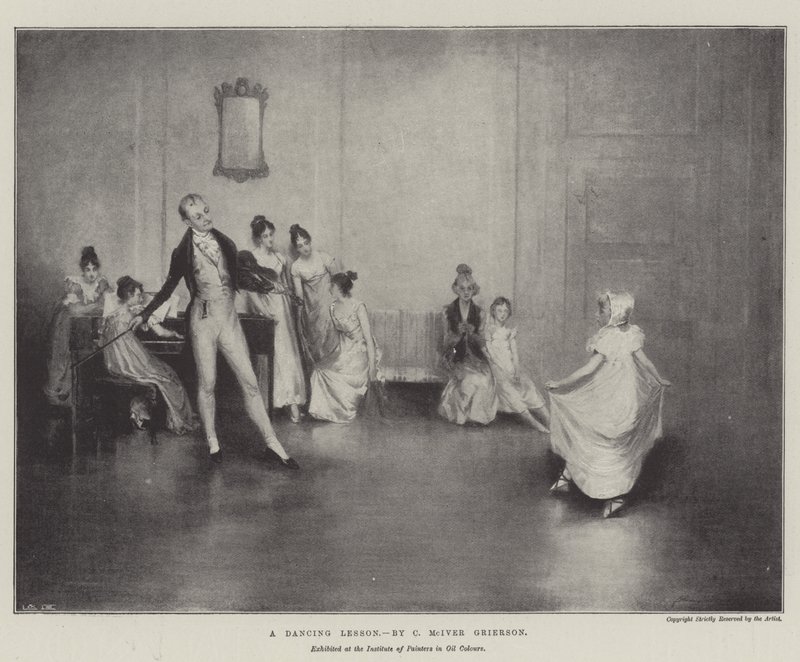 En dansetime av Charles MacIvor or MacIver Grierson