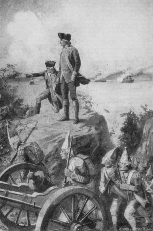 General Wolfe ser ned på Quebec av Charles Mills after Sheldon