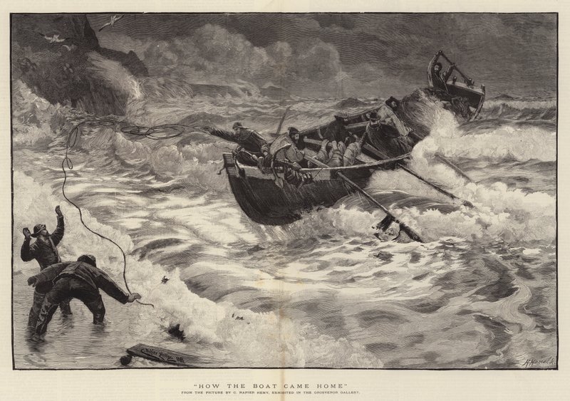 Hvordan båten kom hjem av Charles Napier Hemy