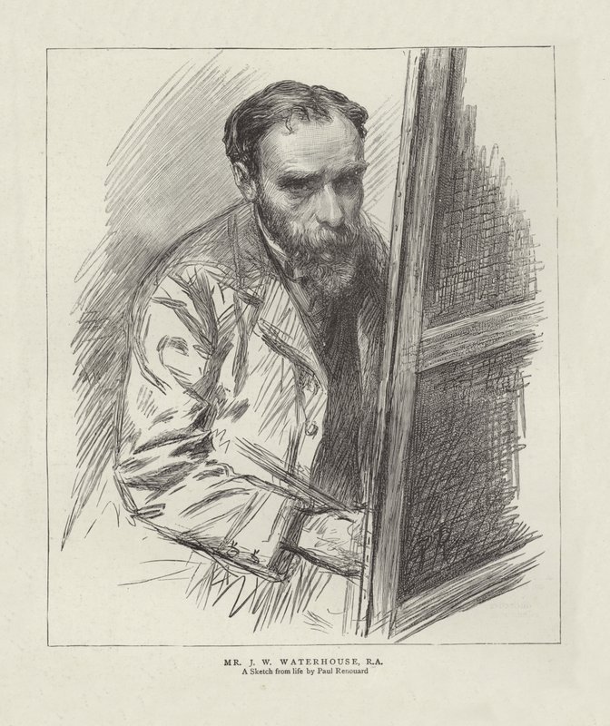 John William Waterhouse av Charles Paul Renouard