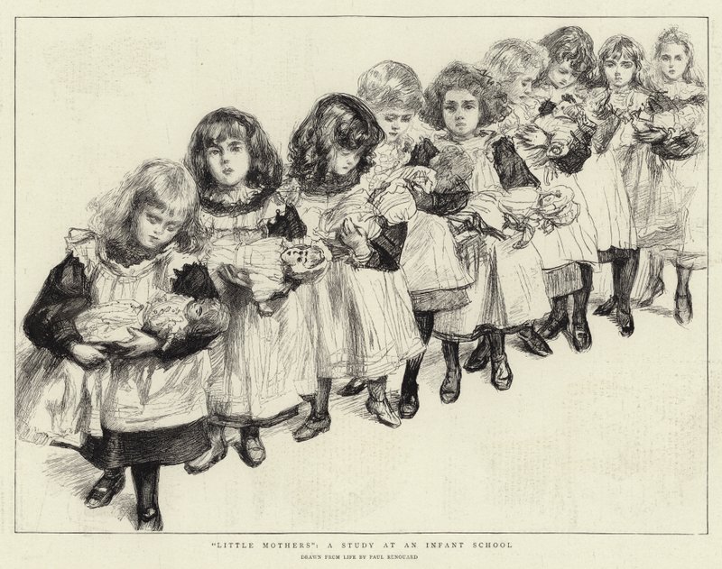 Little Mothers, en studie ved en spedbarnsskole av Charles Paul Renouard
