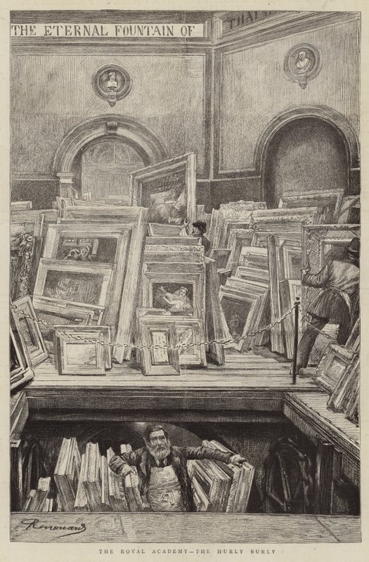 Royal Academy, Hurly Burly av Charles Paul Renouard