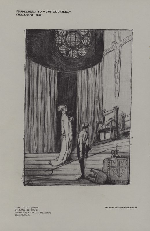 Warwick og bøddelen fra Saint Joan av Charles Ricketts