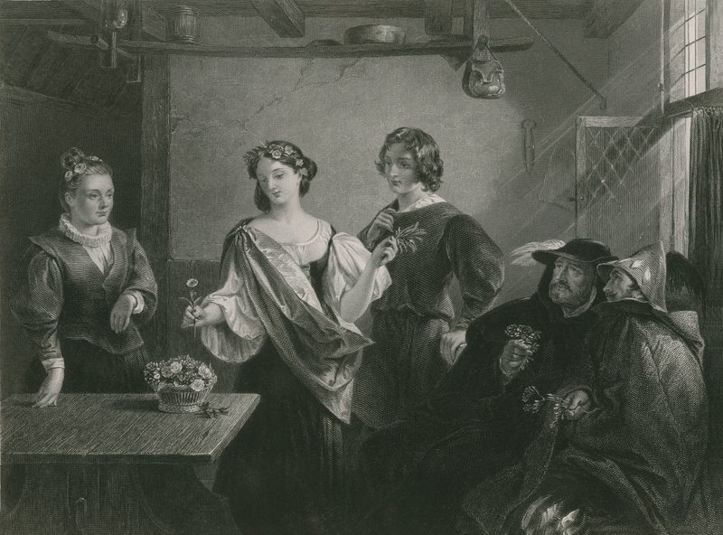 Florizel og Perdita, vinterens fortelling av Charles Robert Leslie