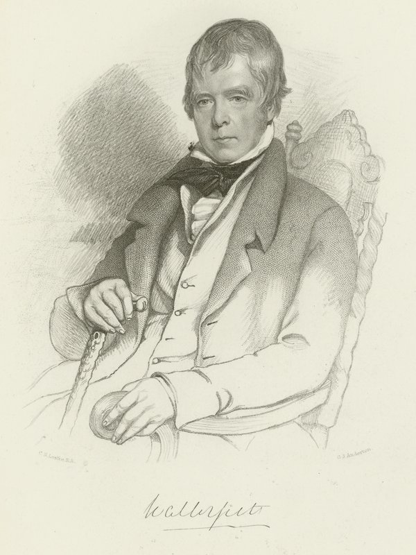 Sir Walter Scott av Charles Robert Leslie