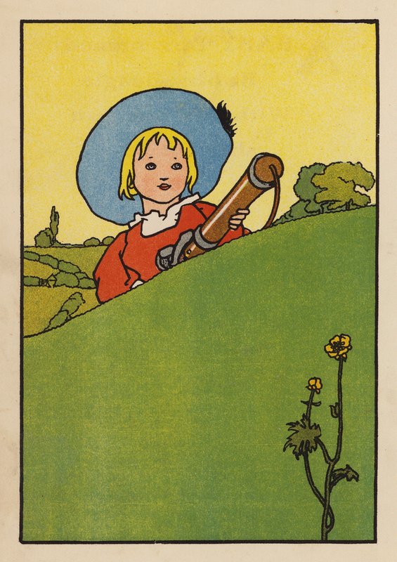 Illustrasjon for babes og fugler (farge litho) av Charles Robinson