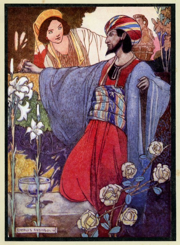 Illustrasjon for Rubaiyat of Omar Khayyam av Charles Robinson