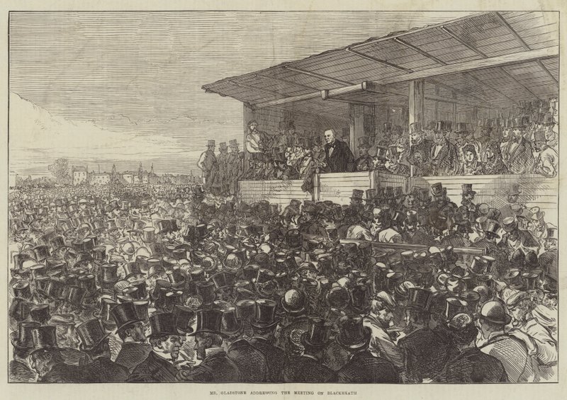 Mr Gladstone talte til møtet på Blackheath av Sir John Charles Robinson