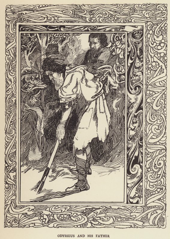 Odysseus og faren hans av Sir John Charles Robinson