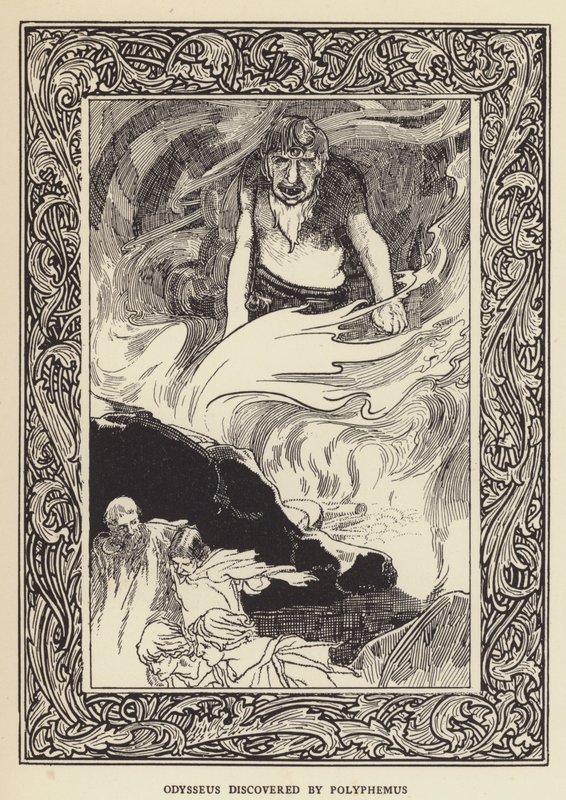 Odyssevs oppdaget av Polyfemus av Sir John Charles Robinson