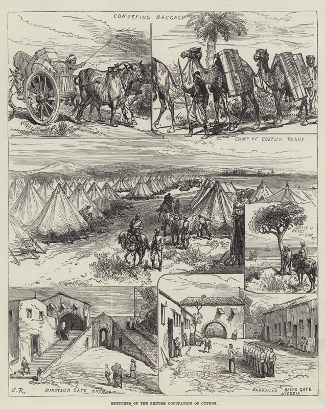 Skisser av den britiske okkupasjonen av Kypros av Sir John Charles Robinson