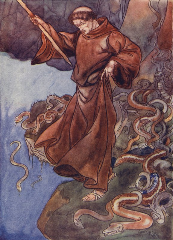 St Patrick frigjør Irland for slanger av Charles Robinson