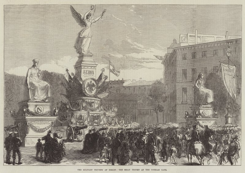 Militærtriumfen i Berlin, Sedan-trofeet ved Potsdam-porten av Sir John Charles Robinson