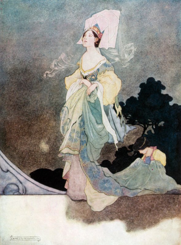 Den vakreste av Queens Maids of Honor av Charles Robinson