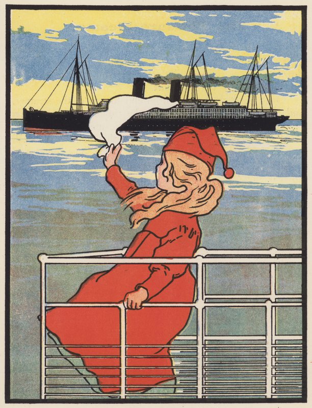 Vinker farvel til Ocean Liner av Charles Robinson