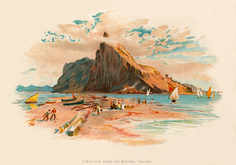 Gibraltar fra den nøytrale bakken av Charles Wilkinson