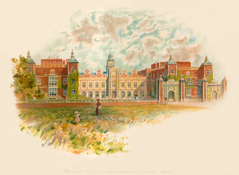 Hatfield-hus, Hertfordshire - sørfront av Charles Wilkinson