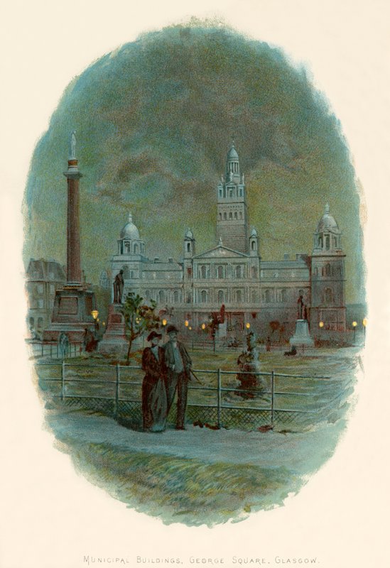 Kommunale bygninger, George Square, Glasgow av Charles Wilkinson