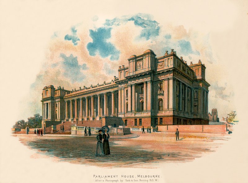 Parliament House, Melbourne av Charles Wilkinson