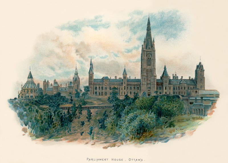 Parlamentshuset, Ottawa av Charles Wilkinson