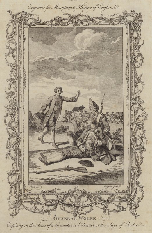 General Wolfes død ved beleiringen av Quebec av Charles the Elder Grignion