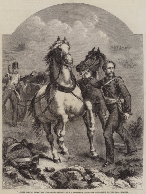 Oberst Bell, VC, Royal Welsh Fusiliers, 23. regiment av Chevalier Louis William Desanges