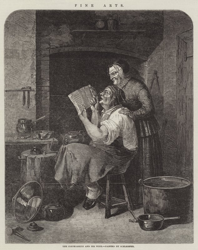 Kobbersmeden og hans kone av Christian Andreas Schleisner