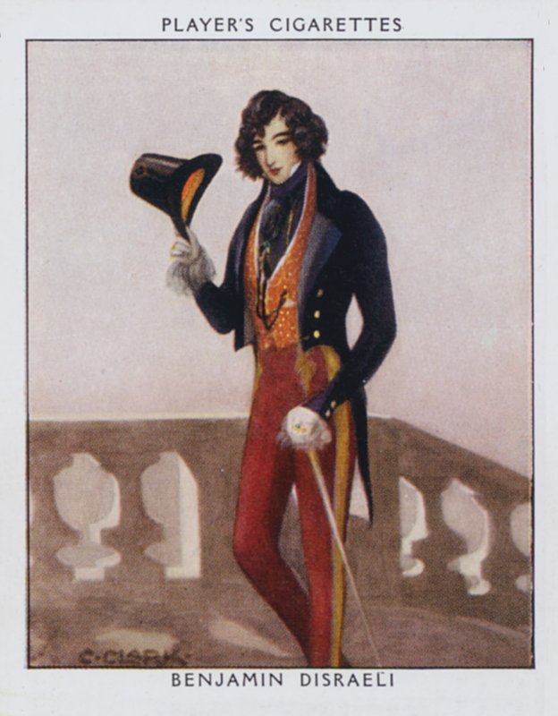Benjamin Disraeli (farge litho) av Christopher (after) Clark