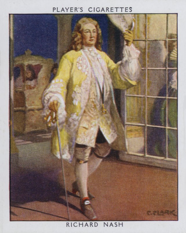 Richard Nash, Beau Nash (farge litho) av Christopher (after) Clark