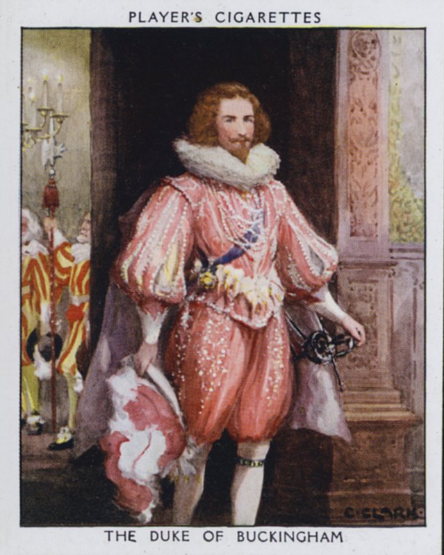Hertugen av Buckingham, Steenie, favoritt til kong James I (farge litho) av Christopher (after) Clark