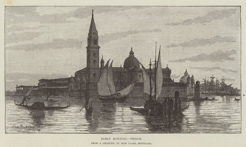 Tidlig morgen, Venezia av Clara Montalba