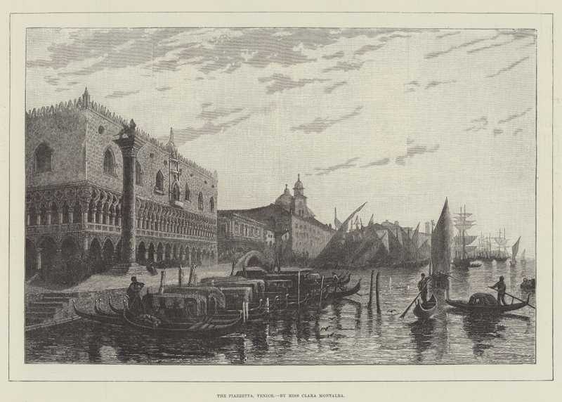 Piazzetta, Venezia av Clara Montalba