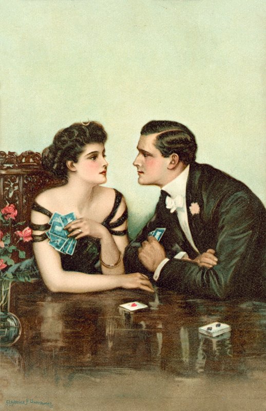 Par spillekort av Clarence F. Underwood