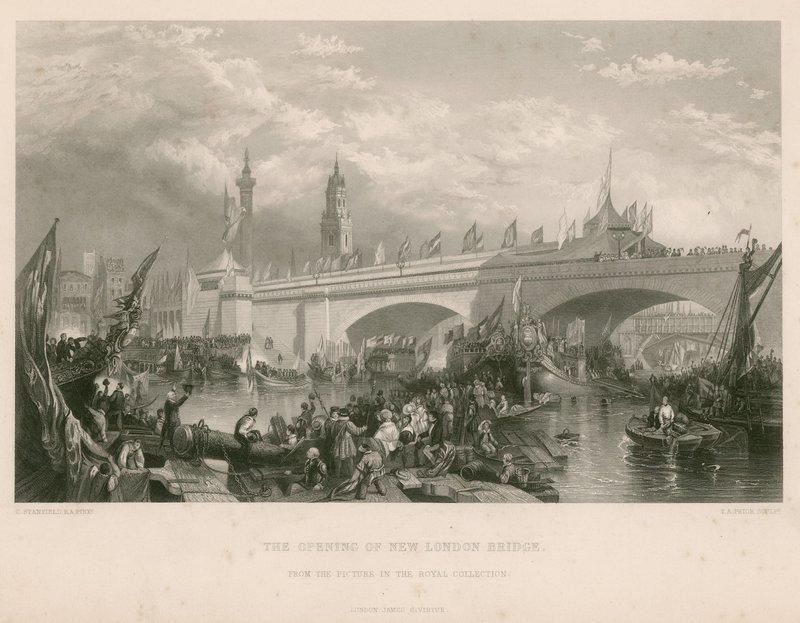 Åpningen av New London Bridge av Clarkson Frederick Stanfield