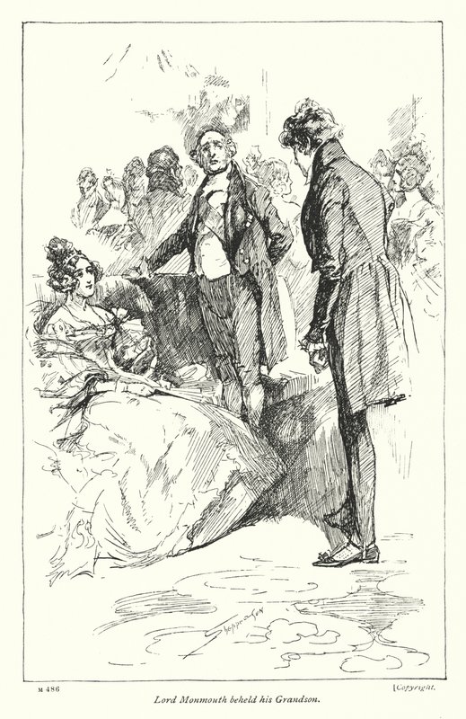 Illustrasjon for Disraelis Coningsby (litho) av Claude Shepperson