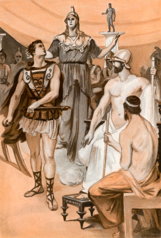 Illustrasjon for Iliaden av Homer av Clement Goutier
