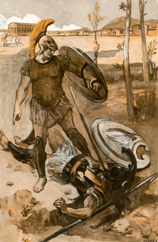Illustrasjon for Iliaden av Homer av Clement Goutier