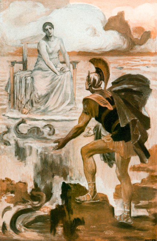 Illustrasjon for Iliaden av Homer av Clement Goutier