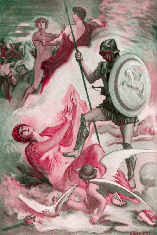 Illustrasjon for Iliaden av Homer av Clement Goutier