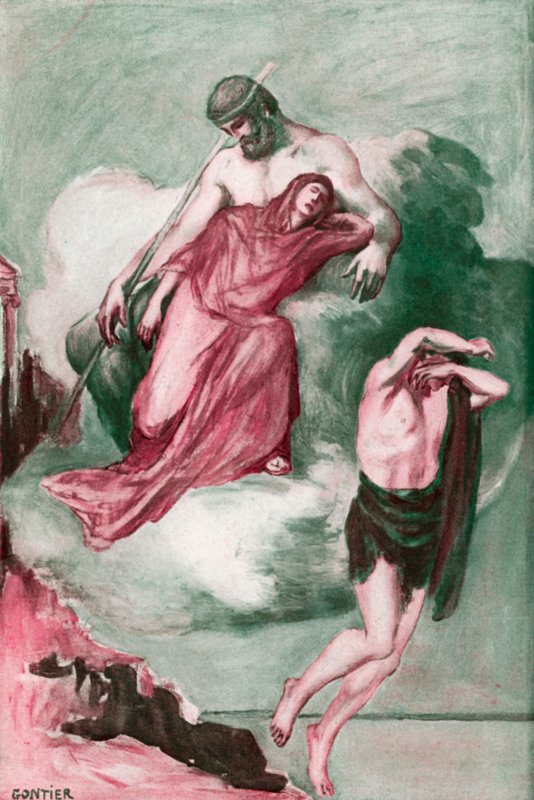 Illustrasjon for Iliaden av Homer av Clement Goutier