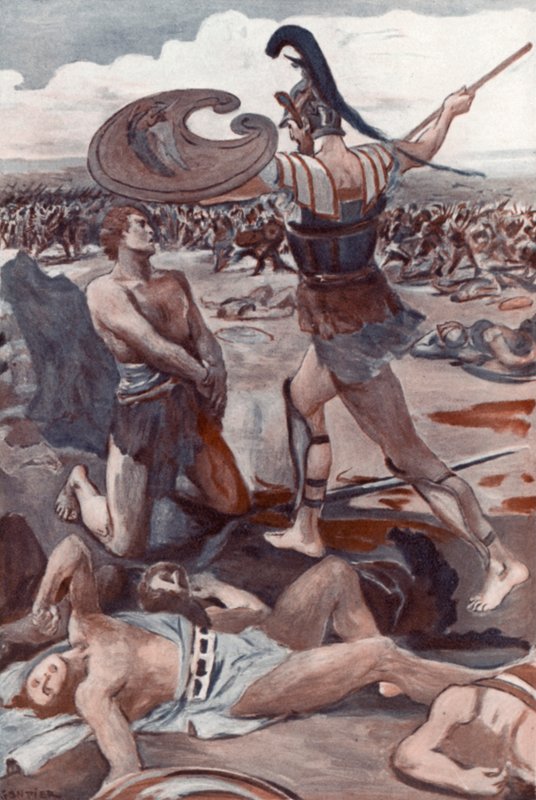 Illustrasjon for Iliaden av Homer av Clement Goutier