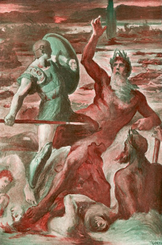 Illustrasjon for Iliaden av Homer av Clement Goutier