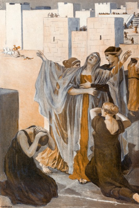Illustrasjon for Iliaden av Homer av Clement Goutier