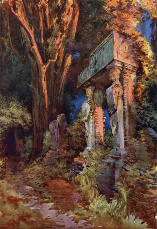 Caryatides i Villa Ginnetti, Velletri av Commendator Formilli