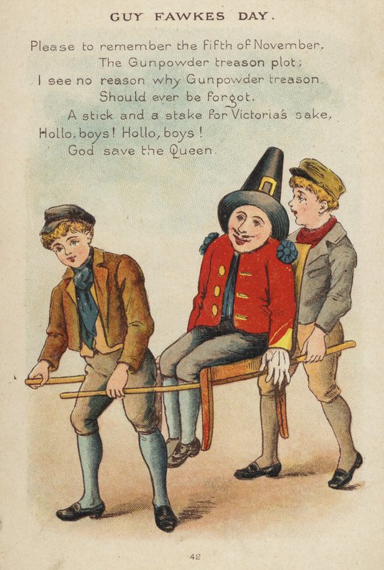 Barnerim: Guy Fawkes Day (chromolitho) av Constance Haslewood