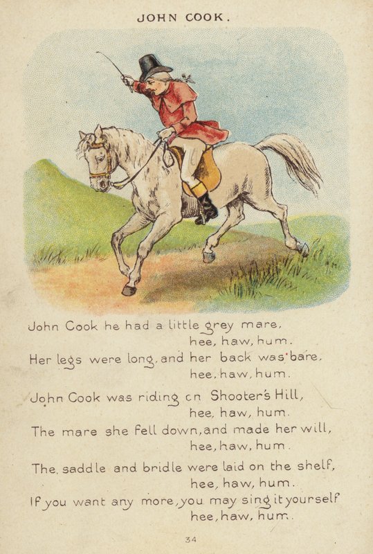Barnerim: John Cook (chromolitho) av Constance Haslewood