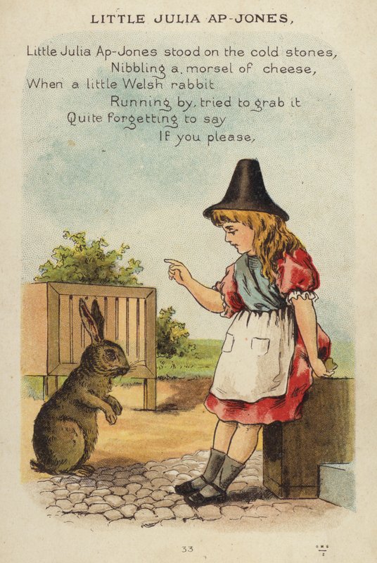 Barnerim: Lille Julia Ap-Jones (chromolitho) av Constance Haslewood