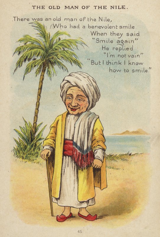 Barnerim: The Old Man Of The Nile (chromolitho) av Constance Haslewood