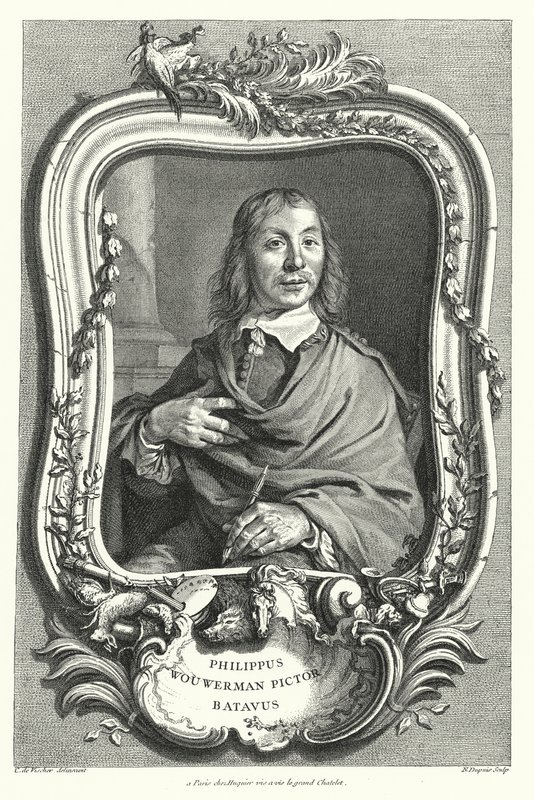 Philips Wouwerman , nederlandsk maler av Cornelis after Visscher