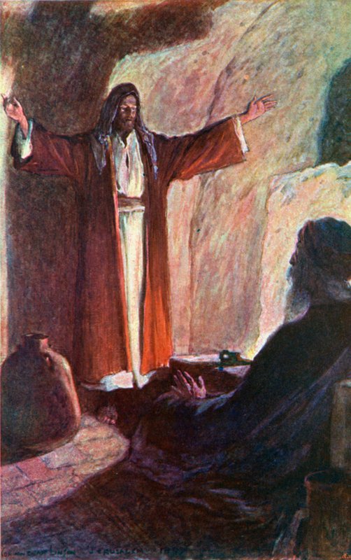 Jesus og Nikodemus av Corwin Knapp Linson